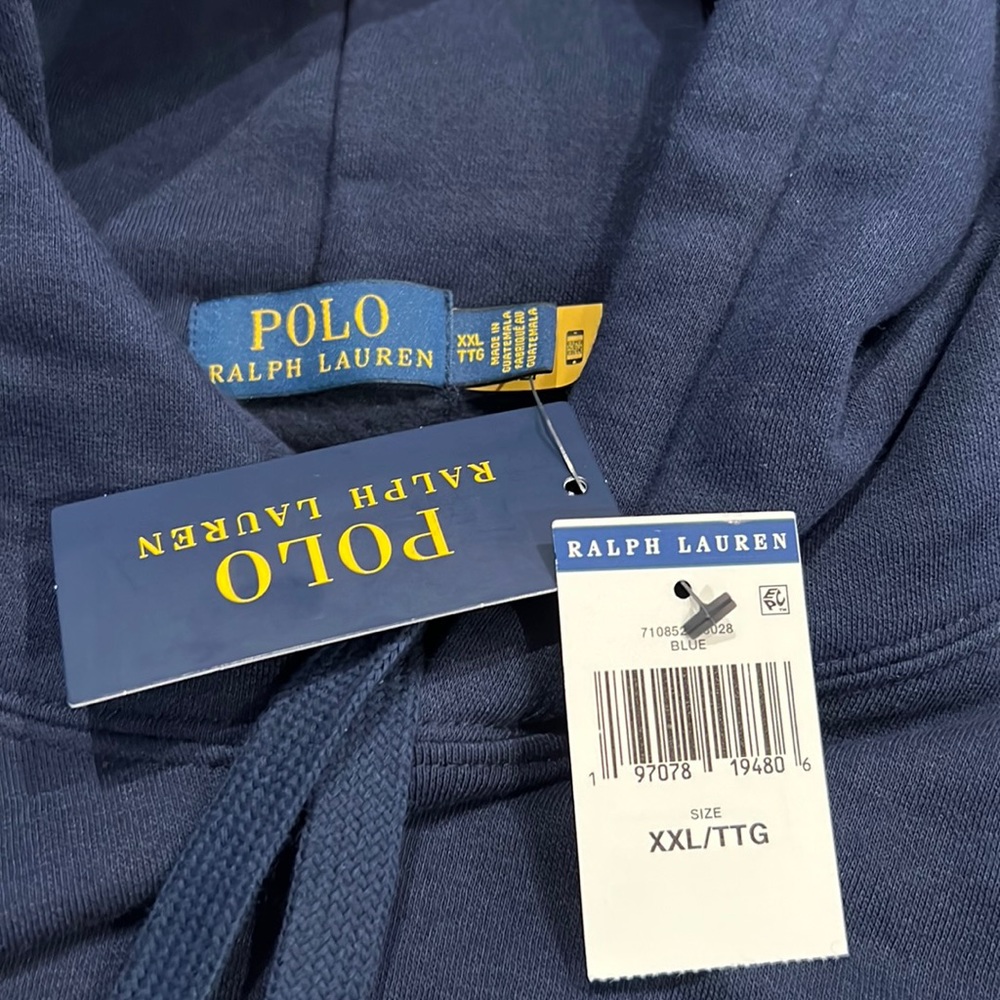 🎉Host Pick🎉Polo Ralph Lauren Navy Men’s Polo Bear Surf Board Hoodie Size XXL - Picture 11 of 12